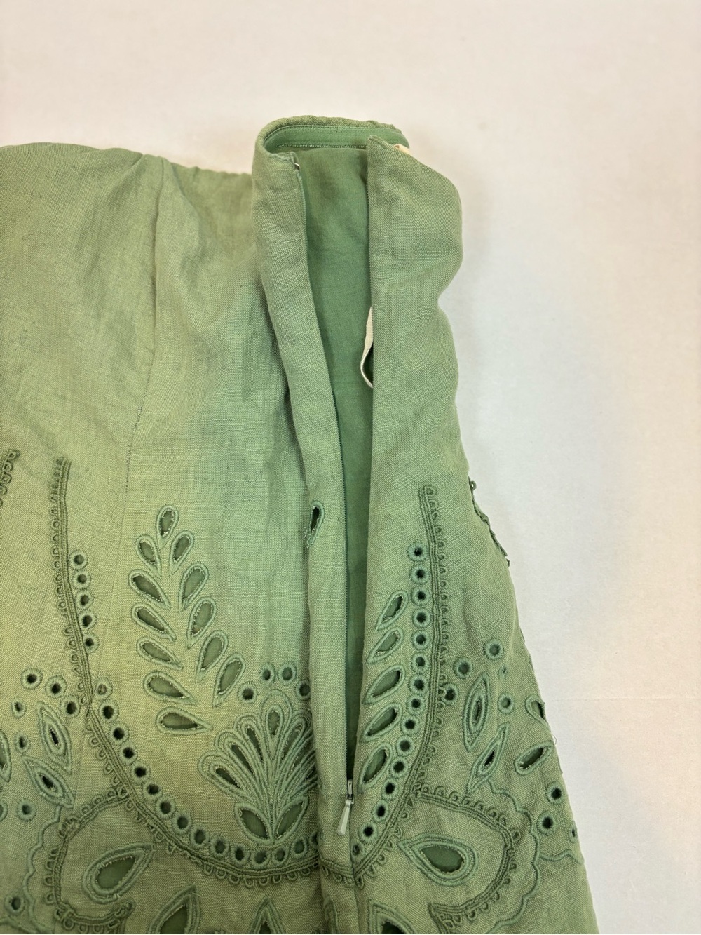 HEMANT AND NANDITA Strapless Top in Green Size S - Picture 7 of 14